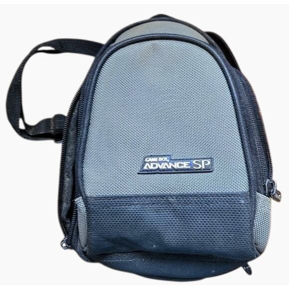 Nintendo Other - Nintendo Game Boy Advance SP Mini Backpack Carrying Case Travel Bag OEM Gray
